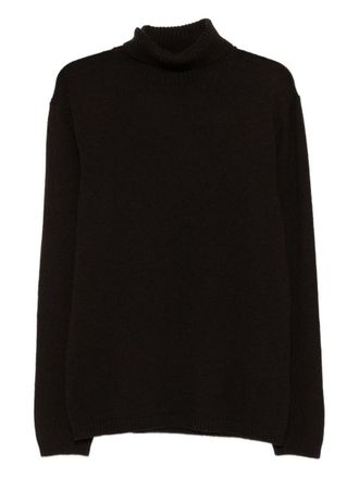 Daniele Fiesoli Brown Sweater Featuring A Turtleneck