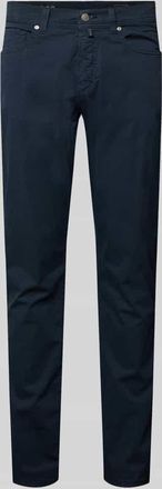 Pierre Cardin Regular Fit Hose mit Eingrifftaschen Modell Lyon in Marine, Gr&ouml;&szlig;e 31/32