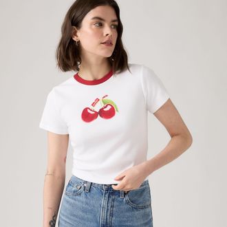 Levi's Essential Graphic Sporty Tee - Womens - XL - White