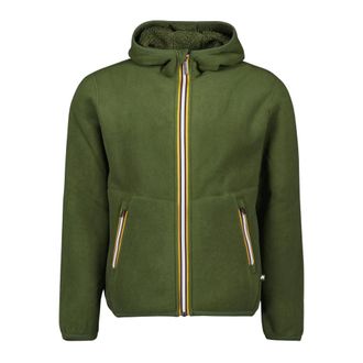 K-Way K-Way, Winter Jackets, male, Green, Size: 2XL Jack Sherpa Polar Reversible