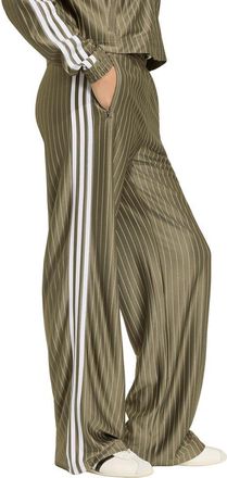 adidas Originals Pinstripe Wide Leg Track Pants in Branch at Nordstrom, Size Medium