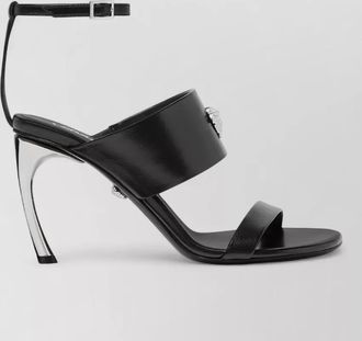 Versace sculpted heel open toe sandals with straps