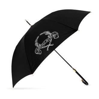 Moschino Accessoires, unisex, Zwart, ONE Size, Polyester, Logo Paraplu