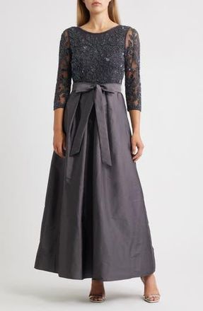 Pisarro Nights Sequin Bodice Gown in Slate 421 at Nordstrom Rack, Size 10