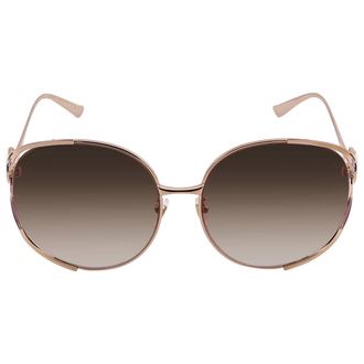 Gucci Brown Gradient Oval Ladies Sunglasses GG0225S 007 63