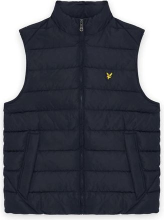 Lyle & Scott Gewatteerd Gilet - Heren - Bodywarmers - Blauw - S - Leer - Jassen