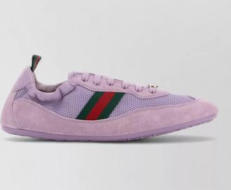 Gucci fabric and suede shift sneakers mesh panels