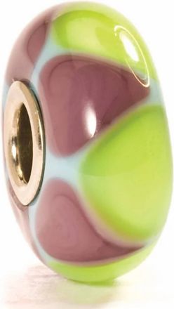 Trollbeads Womens Triangles Glass Bead Charm In Green