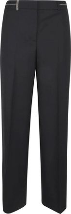 PESERICO Straight Broeken - Dames - Straight fit broeken - Zwart - L - Broeken