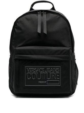 Versace Jeans Couture Rugzak met logopatch - Zwart