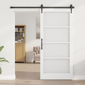 vidaXL Puerta Interior Con Cristal Orkdal 93 X 202 Cm Vidaxl