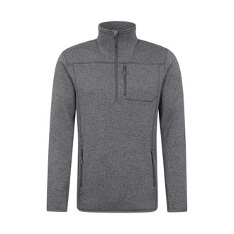 Mountain Warehouse Heren Helford Half Zip Fleece Top (Grijs)