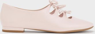 Charles & Keith Dorri Triple-Bow Ballet Flats