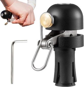 OEM Timbre De Bicicleta De Aleaci&oacute;n, Timbre De Bicicleta Extra Fuerte, Timbre Para Manillar De Bicicleta, Negro, 2 Unidades