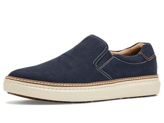Johnston & Murphy Mcguffey 2 Perfed Slip-On Mens Shoes Navy Nubuck : 10.5 M (D)