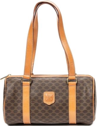 Celine Borsa con stampa Macadam anni 90 - Marrone