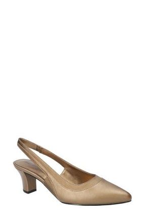 Easy Street Dessa Slingback Pointed Toe Pump in Bronze at Nordstrom Rack, Size 6.5