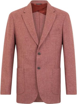 Brooks Brothers Heren, Jassen, Rood, Maat: 2XL Wol