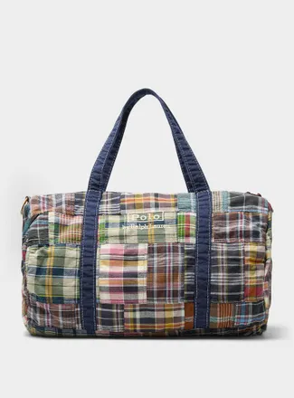 Polo Ralph Lauren Mens Patchwork check duffle bag