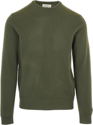 MC2 Saint Barth Ronde hals gebreid - Heren - Ronde hals truien - Groen - L - Truien & Vesten