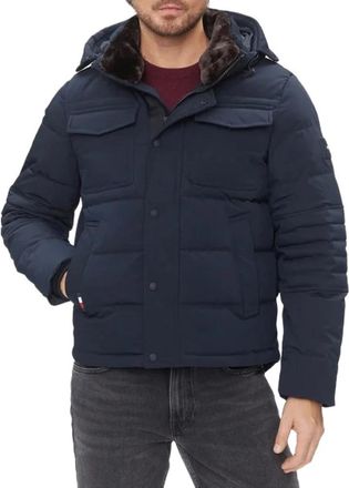 Tommy Hilfiger Rockie Jacket - Heren - Winterjassen - Blauw - XL - Polyester - Jassen