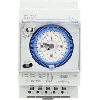 OEM Temporizador Anal&oacute;gico Con Motor S&iacute;ncrono Y Programa Diario, Temporizador, 24 V Ca/cc, 16 A