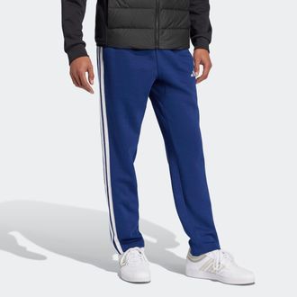 adidas Sporthose ADIDAS SPORTSWEAR M 3S FL O PT, Damen, Gr. XXL, N-Gr, dunkelblau, wei&szlig;, Obermaterial: 55% Baumwolle, 36% Polyester, 9% Viskose, Hosen Sporth