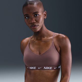 Nike Womens Indy Light Support Padded Adjustable Sports Bra in Purple | FD1062-502