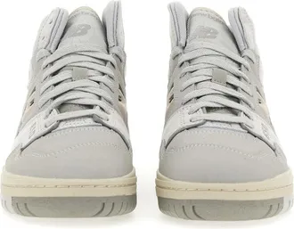New Balance Leather Upper Sneaker - Gray
