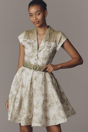 Aqua Blu Australia Juliette Linen Mini Dress