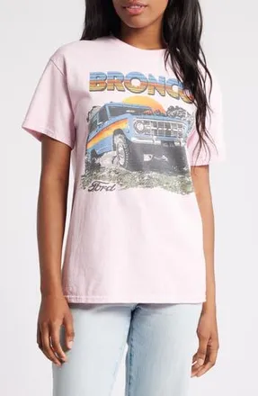 Junk Food Ford Bronco Oversize Graphic T-Shirt in Light Pink at Nordstrom Rack, Size X-Small