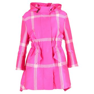 Fendi Fendi Pop Tartan Regenjas met Capuchon in Roze Polyester