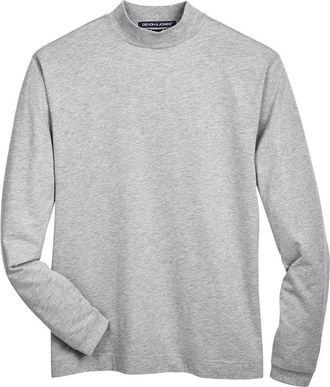 Devon & Jones Sueded Jersey Mock Neck T-Shirt