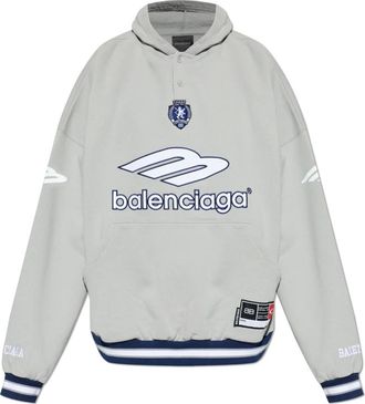 Balenciaga Oversized Sweatshirt - Heren - Hoodies - Grijs - XL - Katoen - Hoodies & sweatvesten