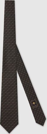 Gucci GG Silk Jacquard Tie, Black