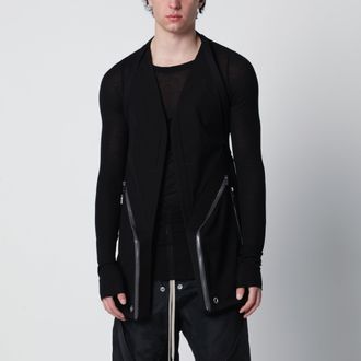 Rick Owens Black Temple waistcoat