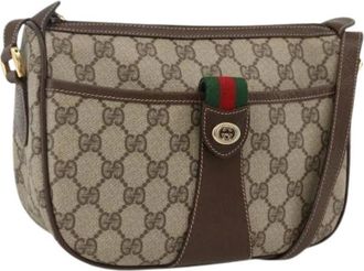 Gucci Pre-owned Cross Body Bags, female, Beige, Size: ONE SIZE Pre-owned Plastic Cross Body Bag
