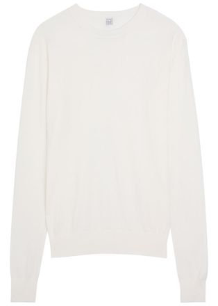 Toteme Wool-blend Jumper - Ecru - S (UK8-10 / S)