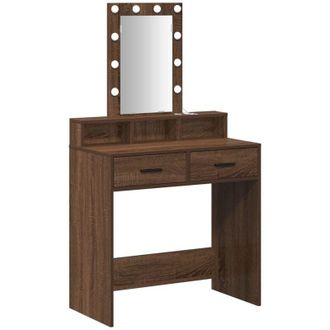 vidaXL Vidaxl - Dressing Table Brown 79 x 41 x 140 cm Engineered wood