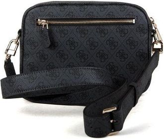 Guess Womens Crossbody Bag Coal Logo Polyurethane - Crossbody-Bags