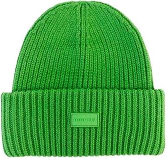 Gigi Pip Gigi Merino Wool Chunky Ribbed Beanie in Evergreen at Nordstrom