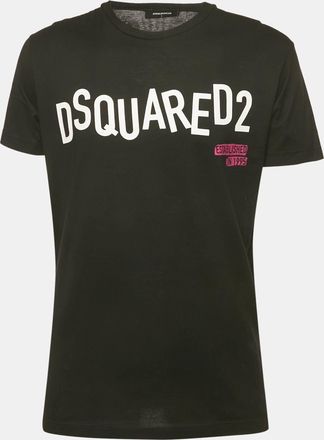 Dsquared2 Black Logo Print Jersey T-Shirt