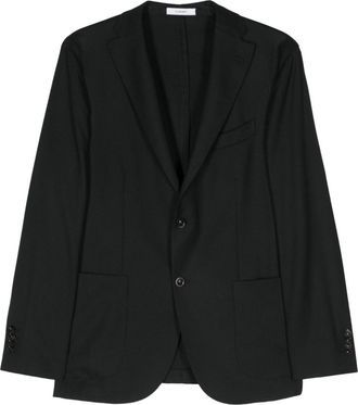 Boglioli K-Jacket single-breasted blazer - men - Polybutylene Terephthalate (PBT)/Wool/Viscose - 52 - Black