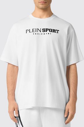 Plein Sport T-shirt girocollo in cotone con logo
