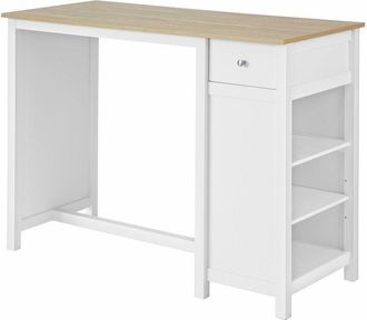 SoBuy SoBuy Bar Table Kitchen Breakfast Dining Bar Table Coffee Bar Kitchen Island Counter Table,FWT64-WN