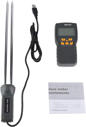 OEM Medidor Multifuncional De Humedad Para Alimentos Con Sonda Desmontable, Que Mide La Temperatura Con Una Humedad Relativa De Entre El 2 % Y El 30 % Y U