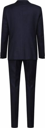 Tagliatore Mens Suit Vesuvio Blue Virgin Wool Suits
