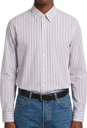 Saint Laurent White Tailored Stripes Shirt