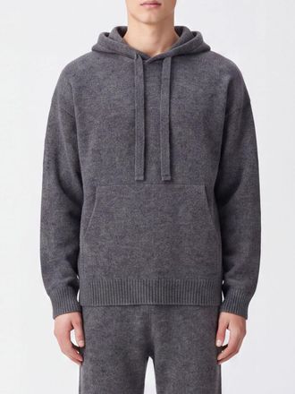 Laneus Cashmere and Silk Blend Hoodie with Pouch Pocket