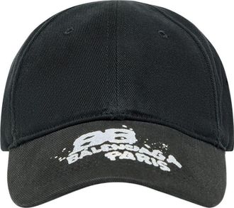 Balenciaga Hand-Drawn BB Icon Cap Black 723771410B21077